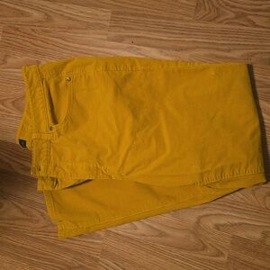 Gold corduroy pants